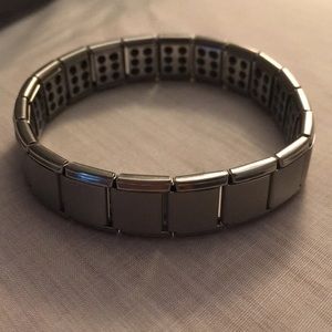 Magnetic Expandable Silver Bracelet